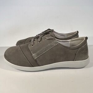 SAS MARNIE Leather Sneaker Womens 10W Gray USA Made Lightweight Sporty
